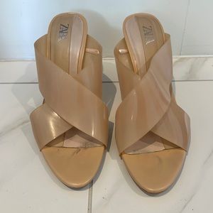 Beige pvc Zara sandal